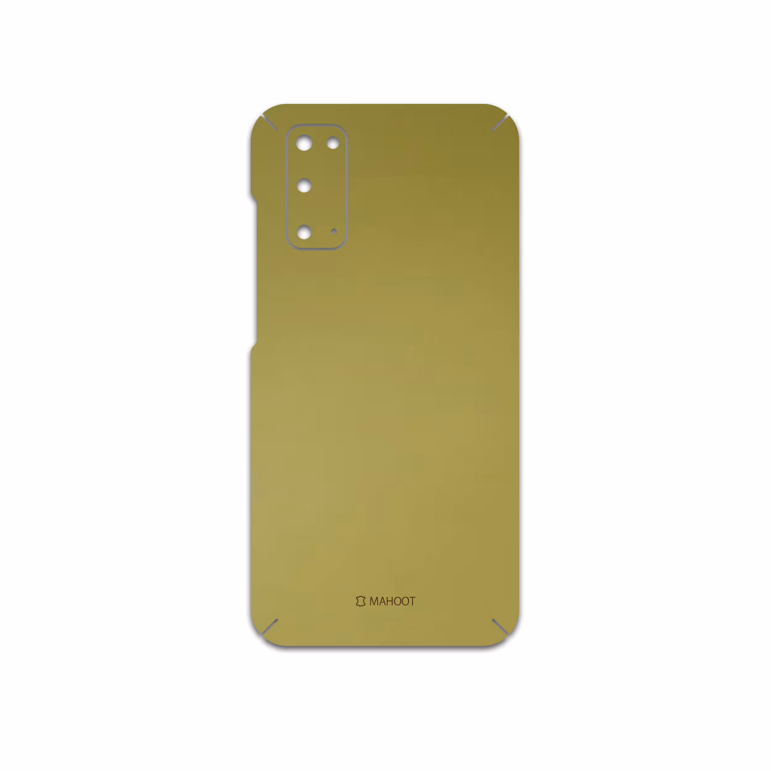 برچسب پوششی ماهوت مدل Matte-Gold مناسب برای گوشی موبایل سامسونگ Galaxy S20