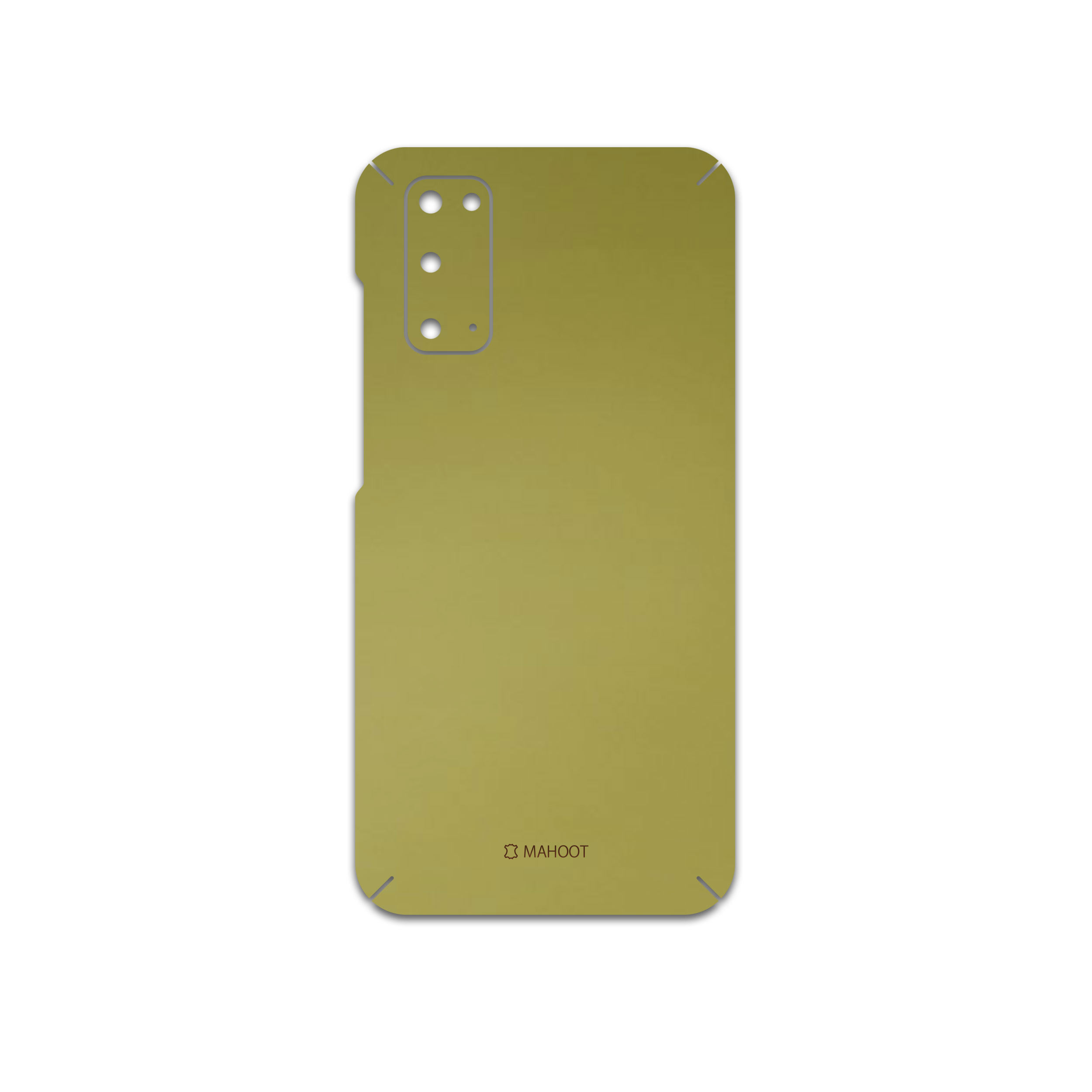 برچسب پوششی ماهوت مدل Matte-Gold مناسب برای گوشی موبایل سامسونگ Galaxy S20
