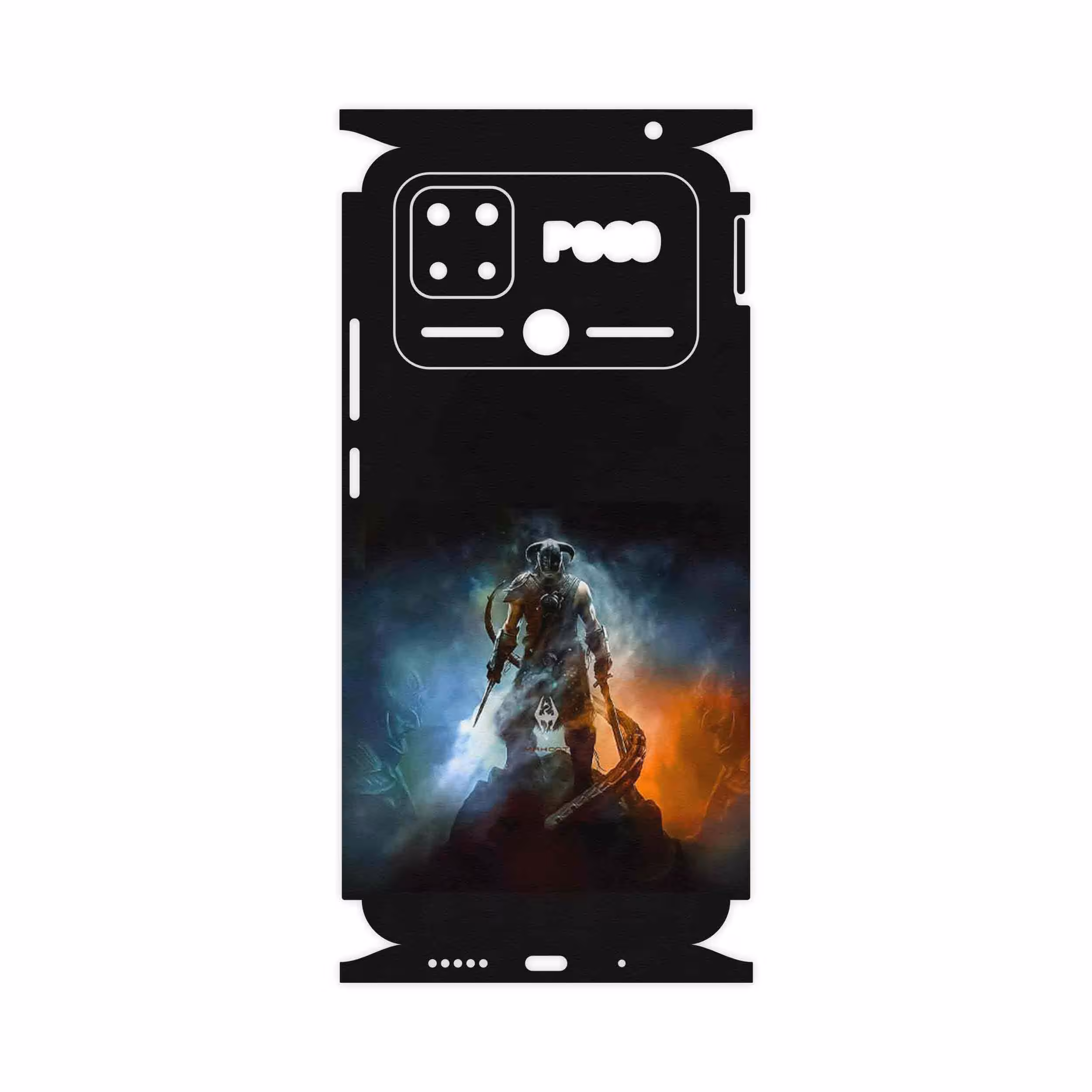 برچسب پوششی ماهوت مدل Skyrim Game Series-FullSkin مناسب برای گوشی موبایل شیائومی Poco C40