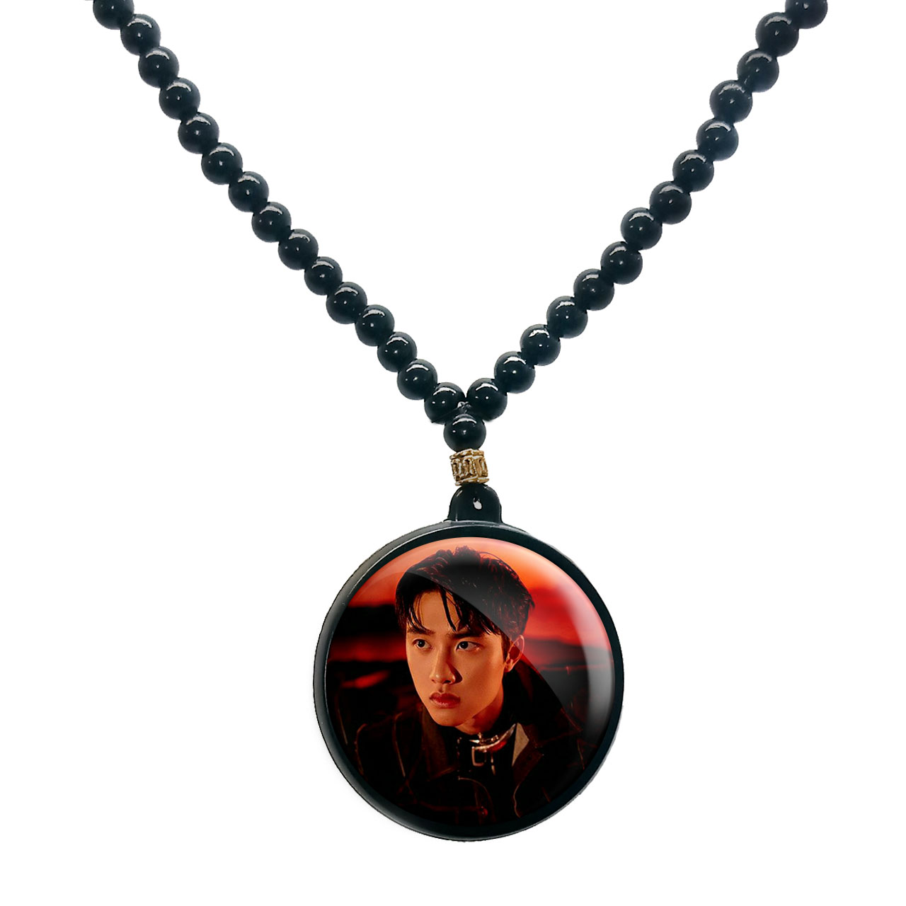 گردنبند پرمانه طرح exo کد pmd.13732 مدل دو طرفه