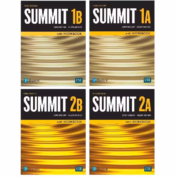 کتاب Summit Third Edition اثر Joan Saslow and Allen Ascher انتشارات Pearson چهار جلدی