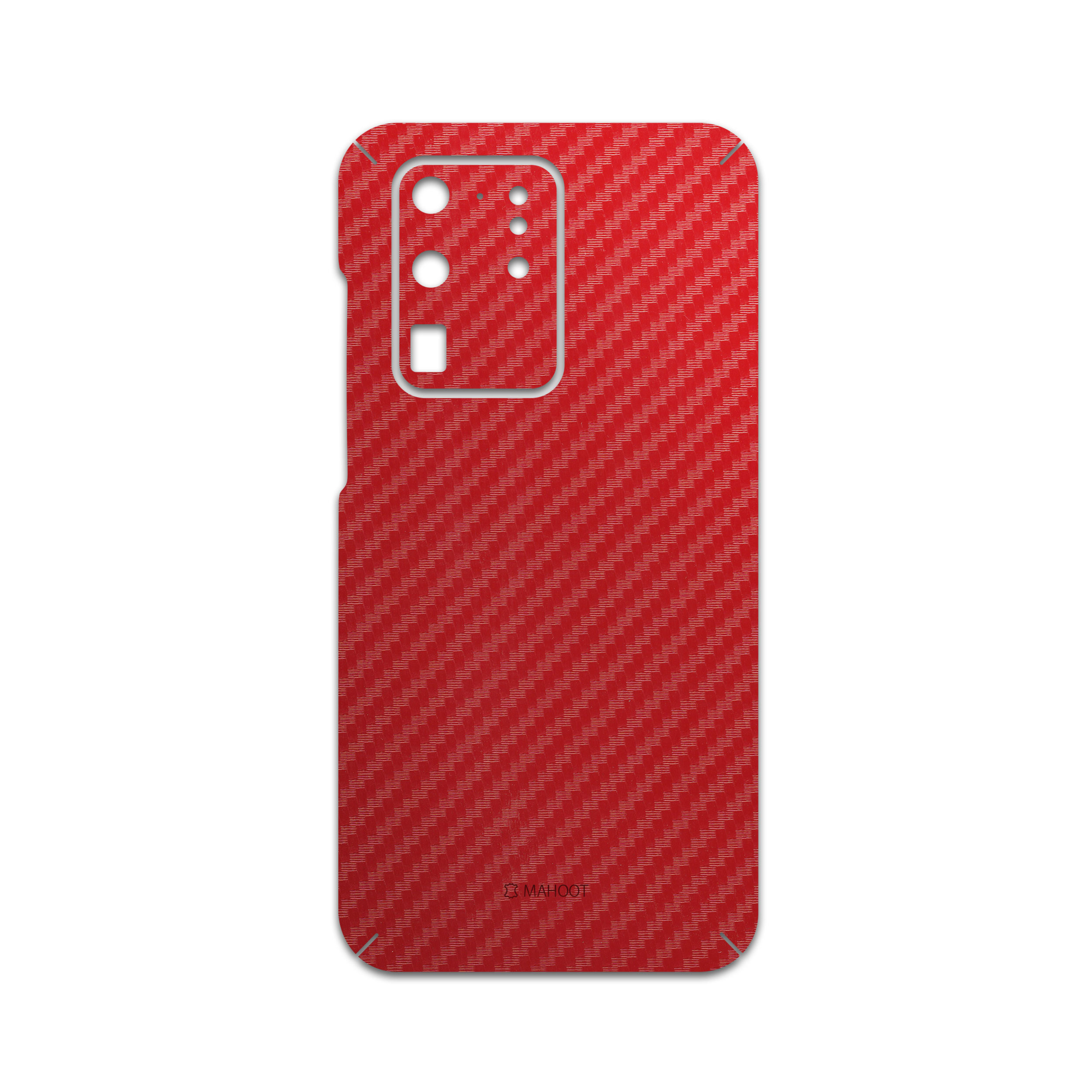برچسب پوششی ماهوت مدل Red-Fiber مناسب برای گوشی موبایل سامسونگ Galaxy S20 Ultra