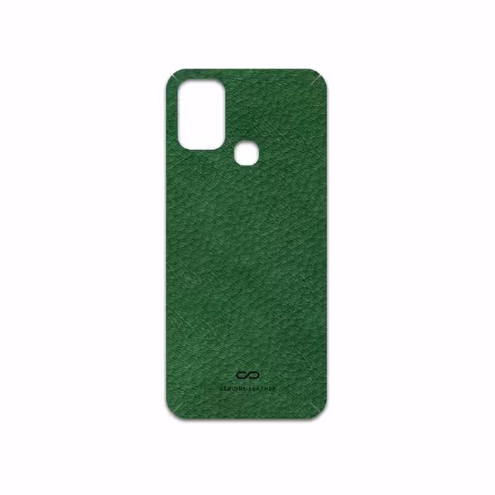 برچسب پوششی ماهوت مدل Green-Leather مناسب برای گوشی موبایل اینفینیکس Hot 10 Play
