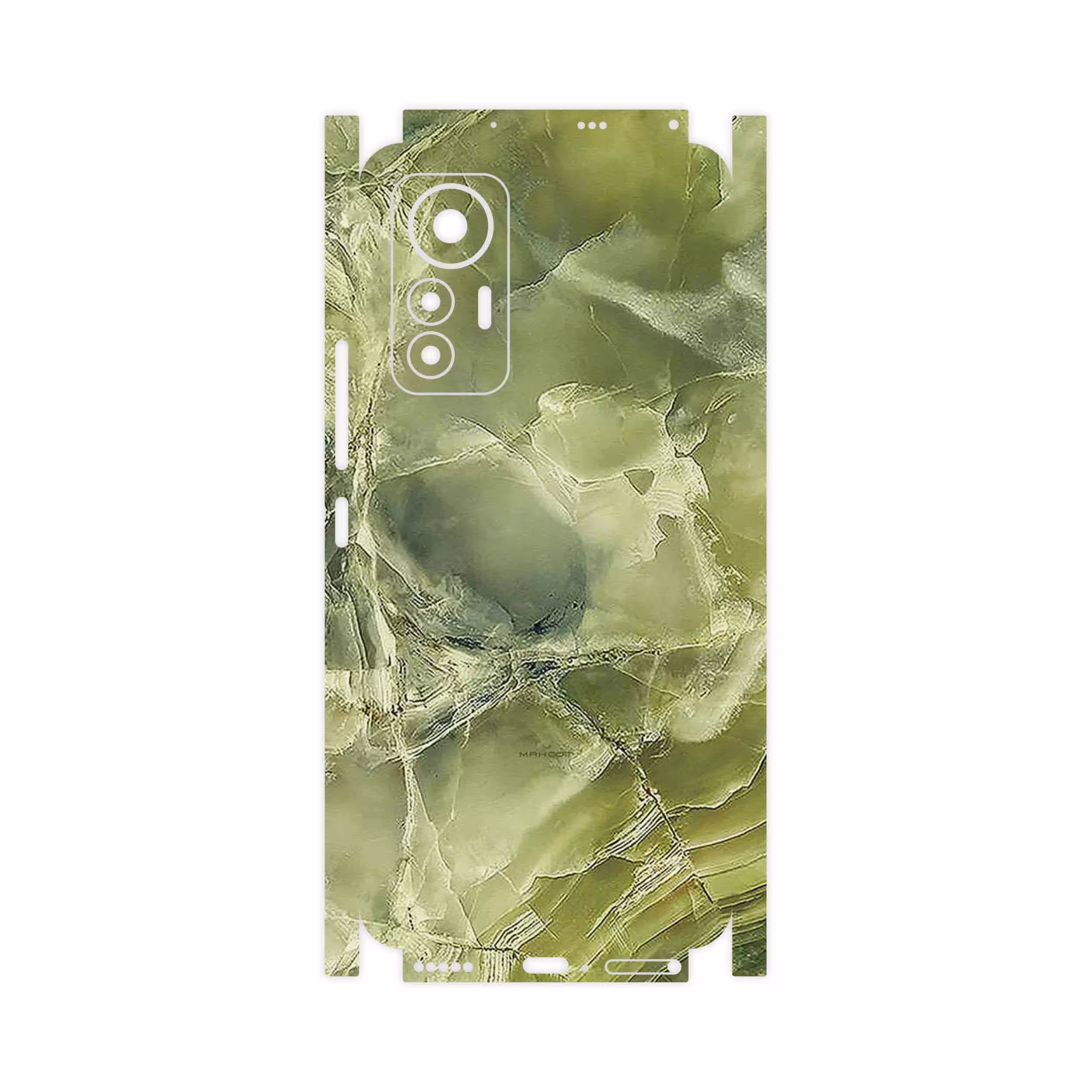 برچسب پوششی ماهوت مدل Green_Crystal_Marble-FullSkin مناسب برای گوشی موبایل شیائومی 12 Lite