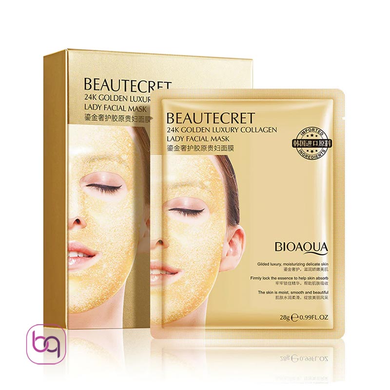 ماسک ورقه ای طلا 24K عیار بیوآکوا Bioaqua
