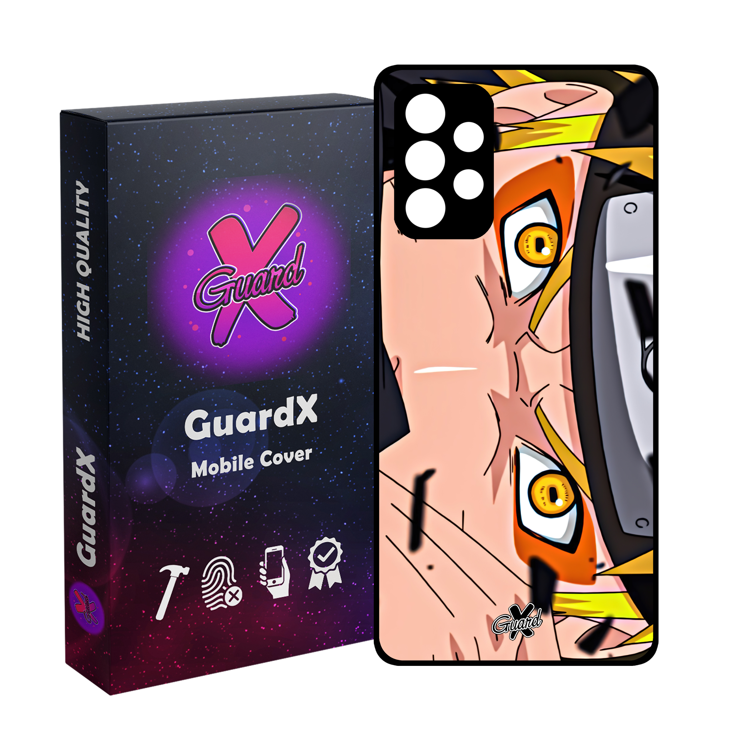 کاور گارد ایکس طرح ناروتو انیمه مدل Glass10471 مناسب برای گوشی موبایل سامسونگ Galaxy A23 4G