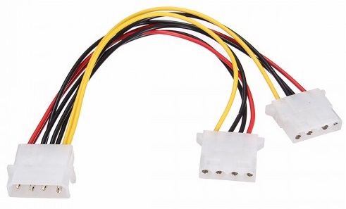 کابل افزایش 1 به 2 برق IDE پاور
