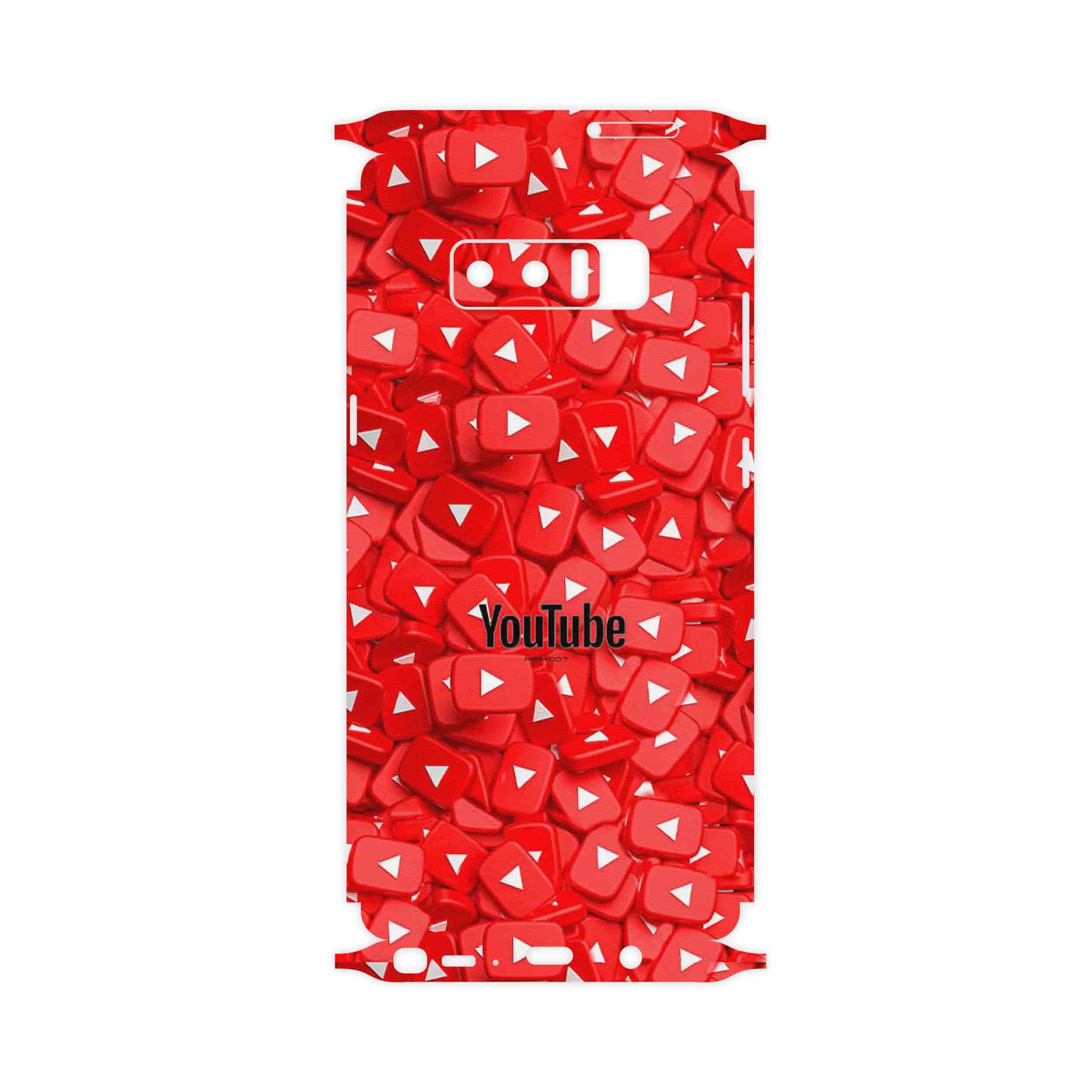 برچسب پوششی ماهوت مدل Youtube-FullSkin مناسب برای گوشی موبایل سامسونگ Galaxy Note 8