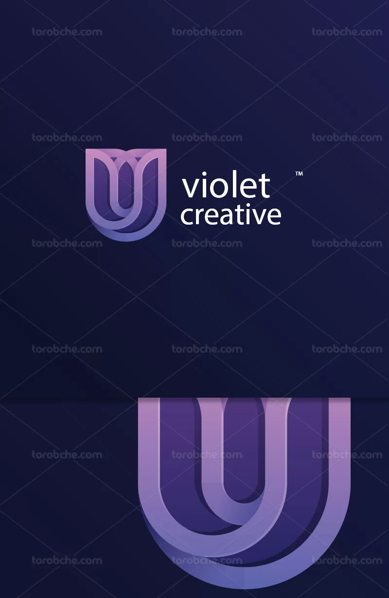 وکتور لوگو گل انتزاعی | گرافیک با طعم تربچه