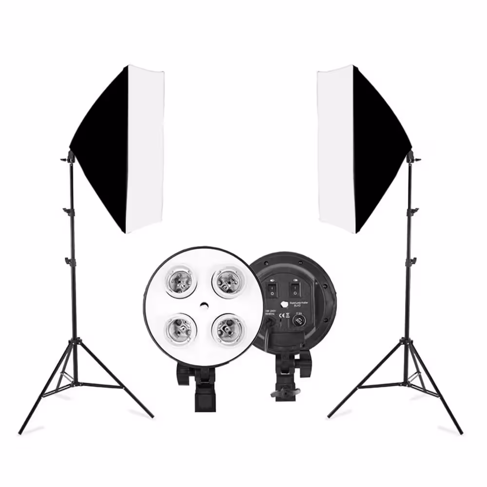کیت دوشاخه نور 8 لامپ Continuous Lighting Kit 8 Lamps
