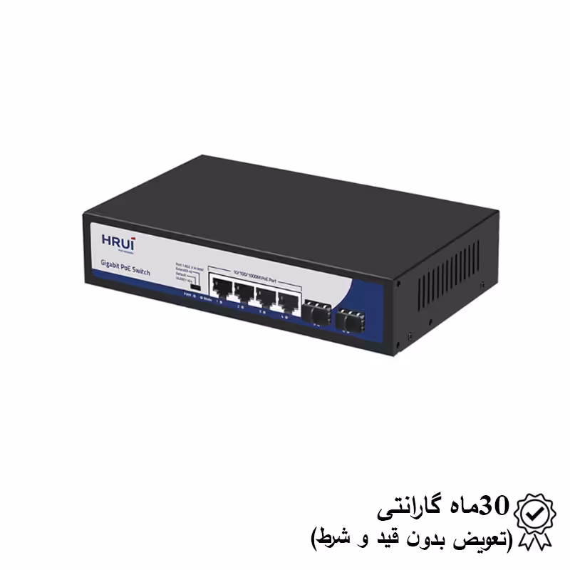 خرید و قیمت سوئیچ شبکه POE چهار پورت HR900-AF-42N از فنون امن