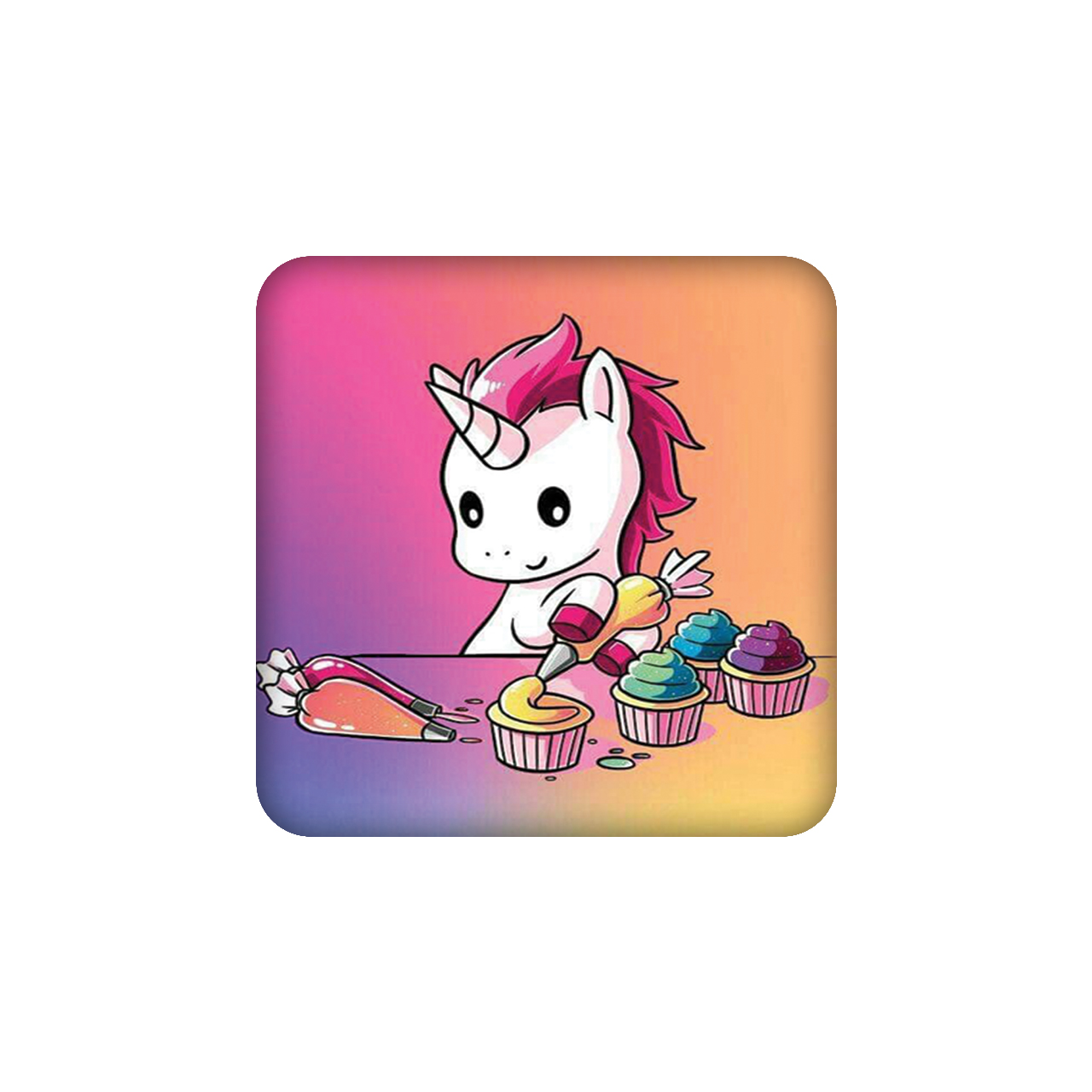 زیرلیوانی طرح یونیکورن کد 269