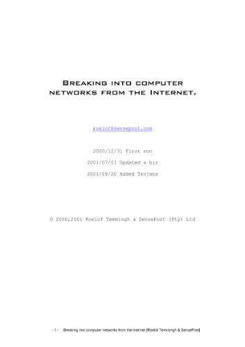 خرید و دانلود نسخه کامل کتاب The Unofficial Guide to Ethical Hacking (Miscellaneous)