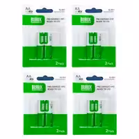 باتری قلمی قابل شارژ بروکس مدل NI-MH بسته 8 عددی