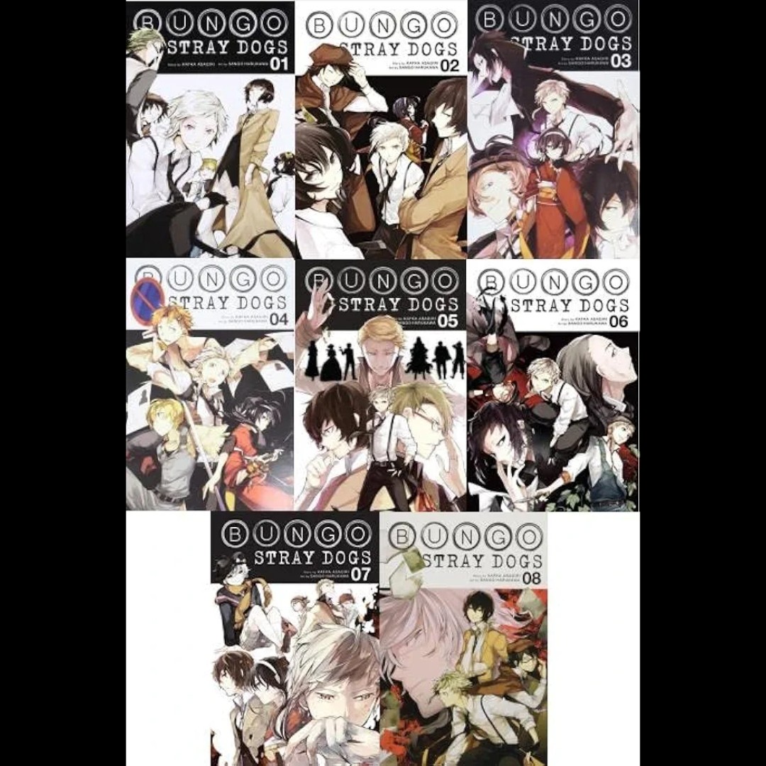 مانگا bungo stray dogs مانگا سگ های ولگرد بانگو از جلد 1تا22 به زبان انگلیسی
