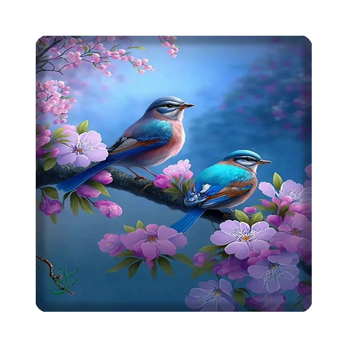 کاشی مبین ایده مدل گل و مرغ kh10 کد 1567