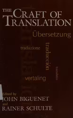 خرید و دانلود نسخه کامل کتاب The Craft of Translation