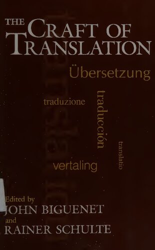 خرید و دانلود نسخه کامل کتاب The Craft of Translation