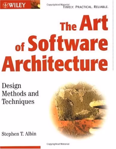 خرید و دانلود نسخه کامل کتاب The Art of Software Architecture: Design Methods and Techniques