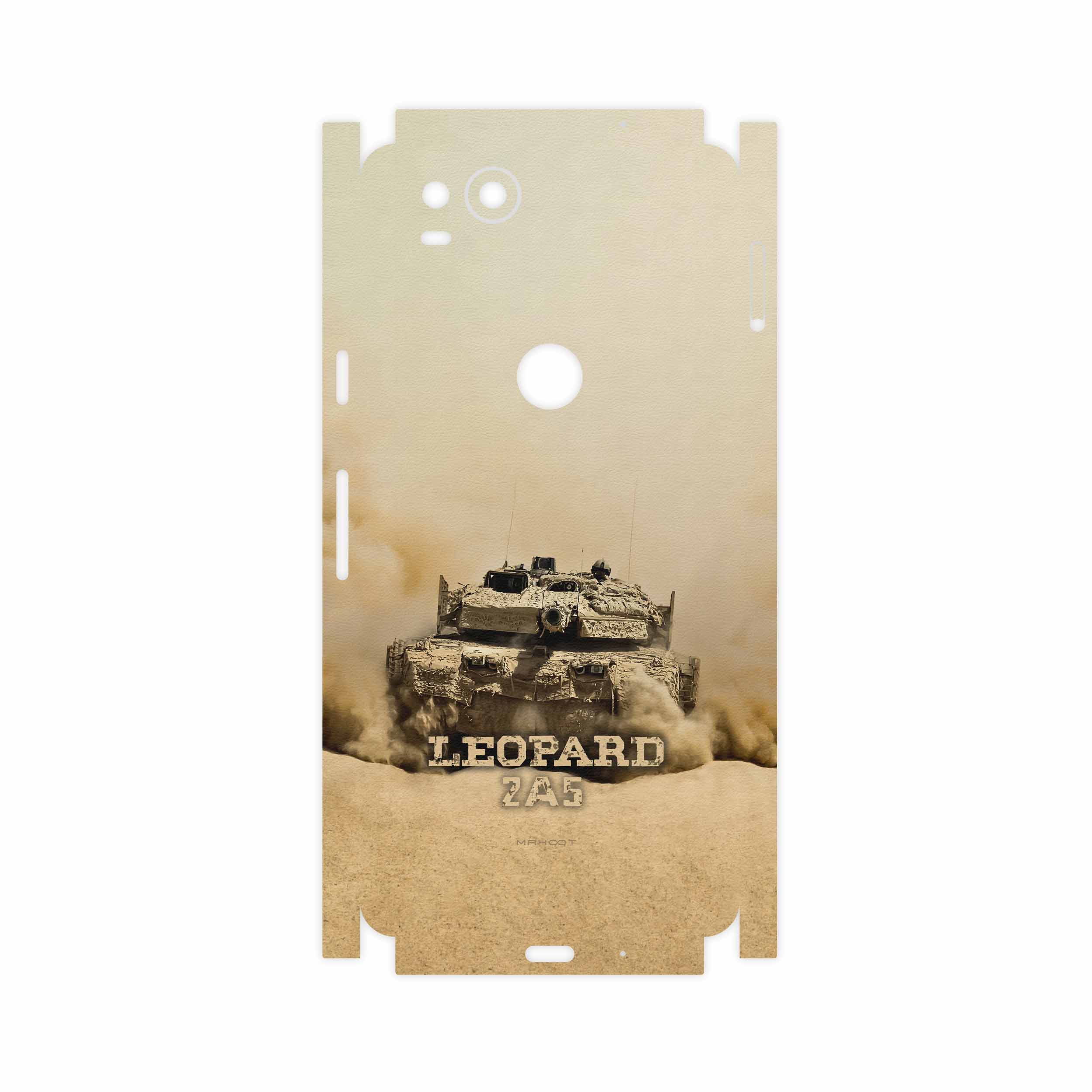 برچسب پوششی ماهوت مدل Leopard 2A5 tank-FullSkin مناسب برای گوشی موبایل گوگل Pixel 2