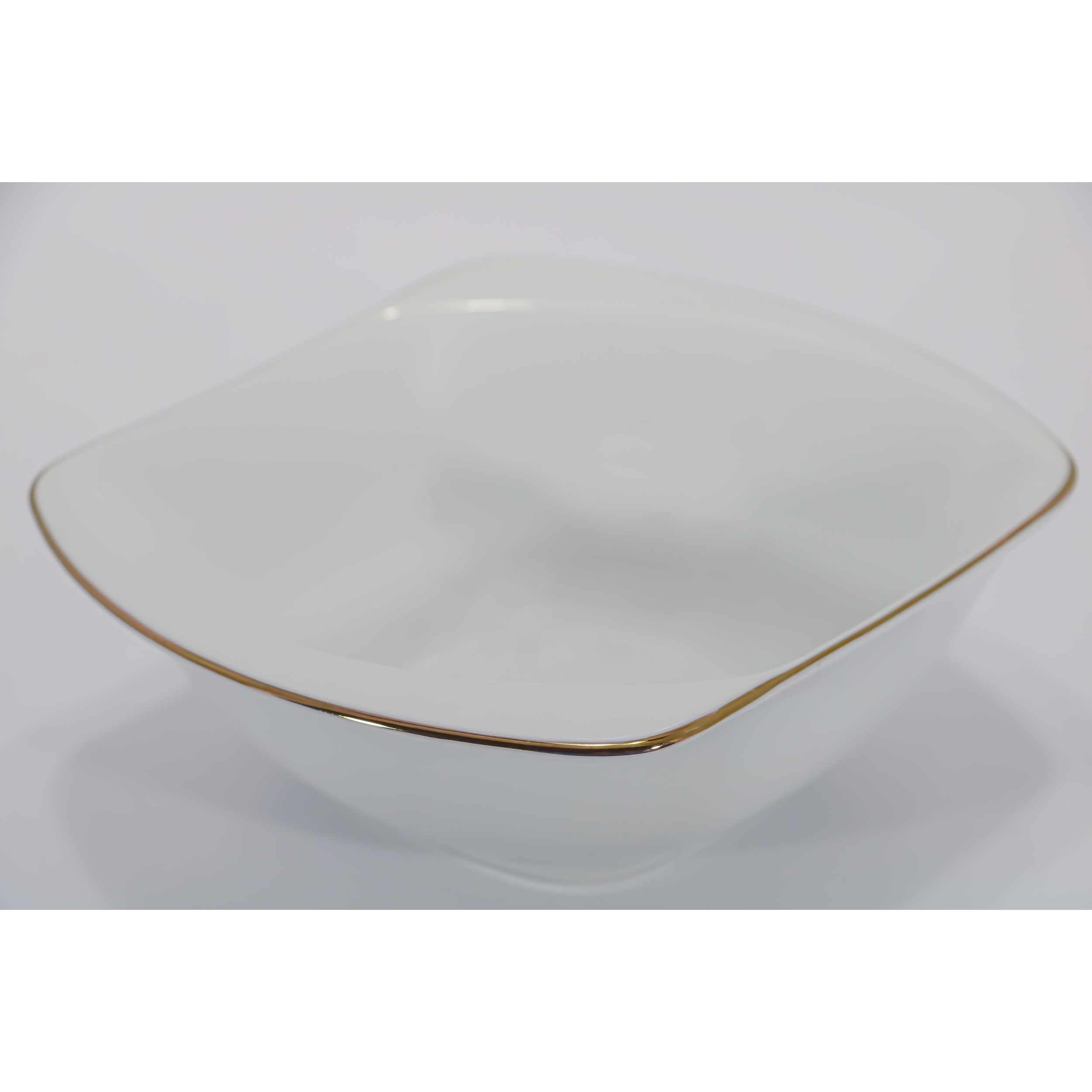 کاسه ابگوشت خوری شرکت صنایع چینی تقدیس مدل مدرن خط طلا بسته 6 عددی