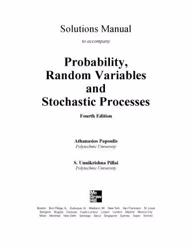 خرید و دانلود نسخه کامل کتاب Probability, random variables, and stochastic processes [SOLUTIONS MANUAL - No CH 1]