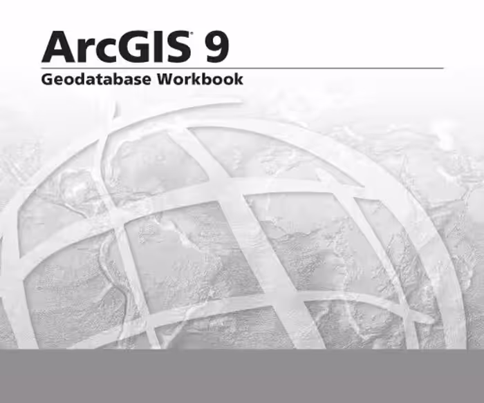 خرید و دانلود نسخه کامل کتاب Geodatabase Workbook: ArcGIS 9