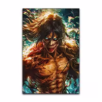 تابلو شاسی گوفی مدل ارن یگر انیمه اتک آن تایتان طرح AOT Eren Yeager Attack on Titan Anime کد TITN052 | دنیای قاب