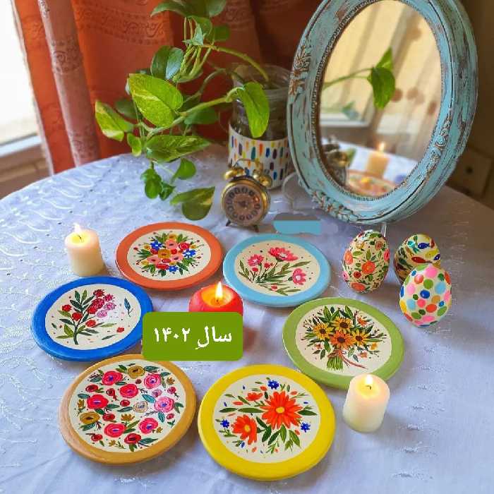 ست هفت سین باغ گل