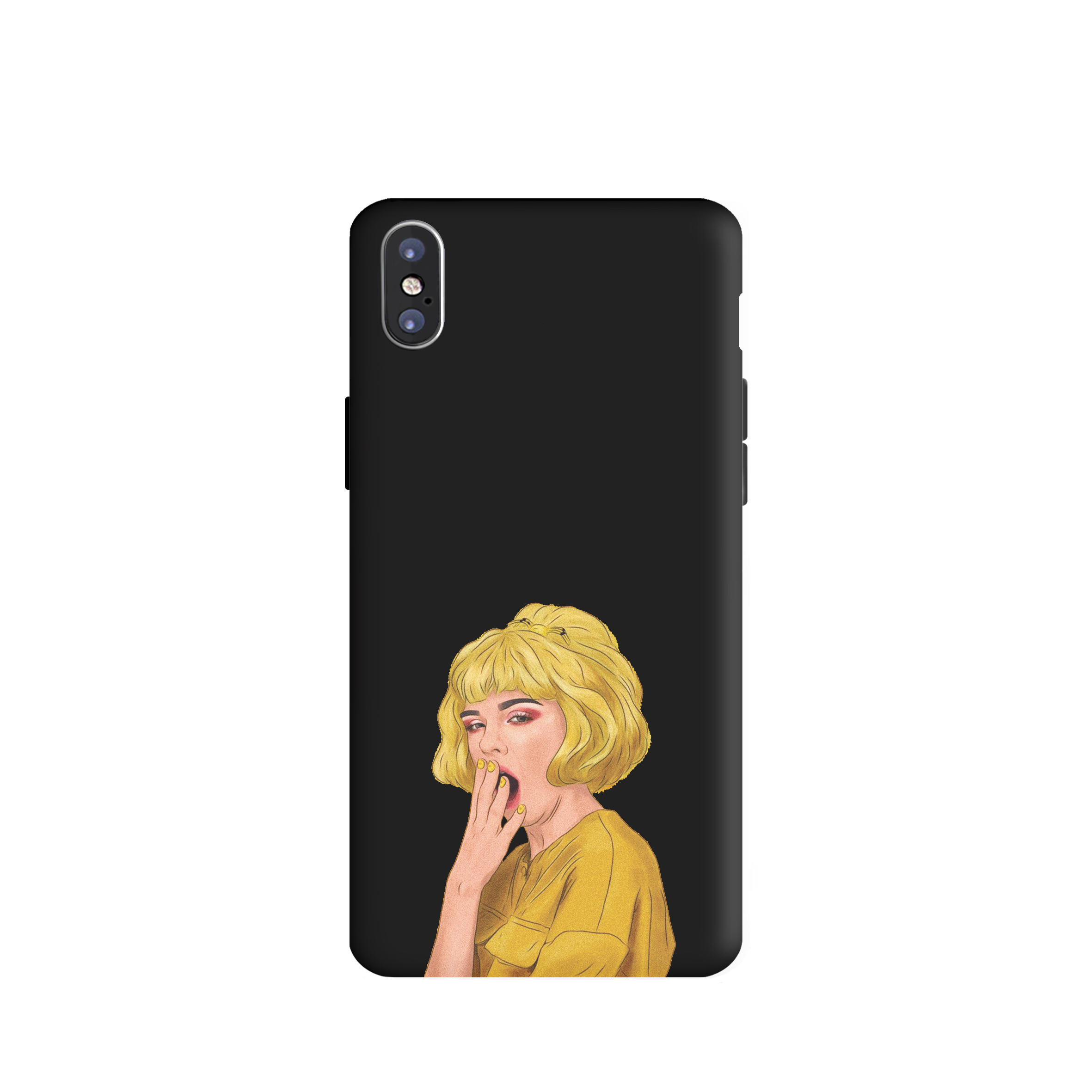 کاور طرح دختر خوابالو کد u4245 مناسب برای گوشی موبایل اپل iphone X / Xs