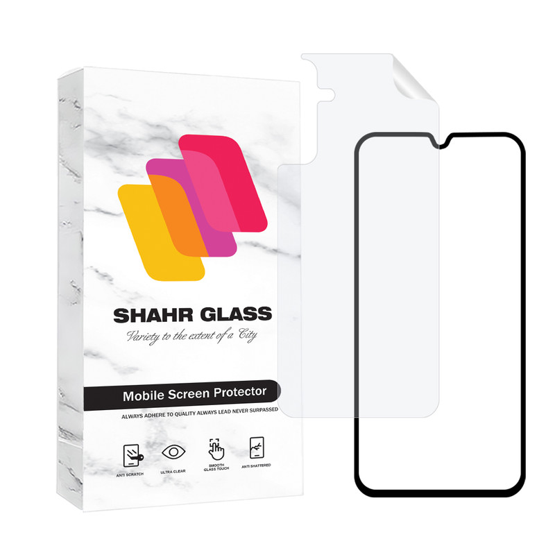 محافظ صفحه نمایش سرامیک شفاف شهر گلس مدل CERAMINANOSH مناسب برای گوشی موبایل سامسونگ Galaxy A15 4G / A15 5G به همراه محافظ پشت گوشی | کالا برتری