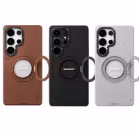 قاب یانگ کیت Youngkit Leather 360° Rotation Ring Stand Case Magsafe Samsung مناسب برای Galaxy S25 Ultra