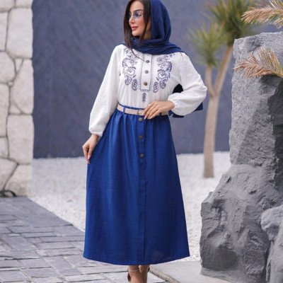 ست دو تیکه گلدوزی پرگل شیک مجلسی خاص شومیز دامن