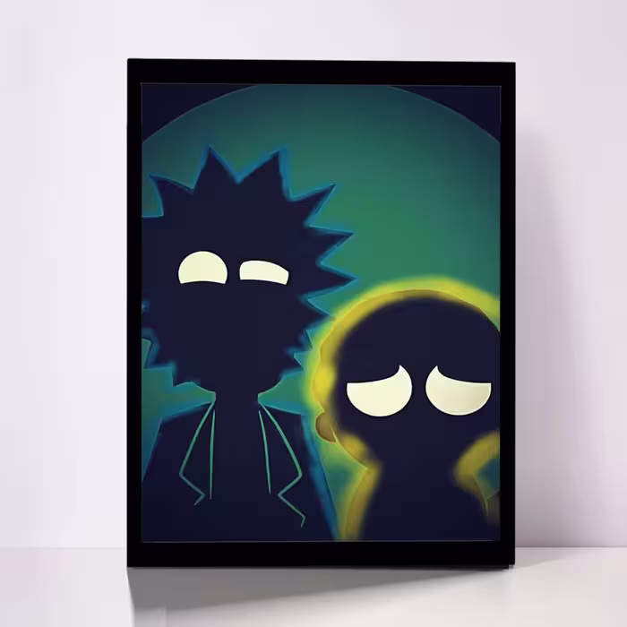 تابلو مدل Rick &amp; Morty کد F-1029