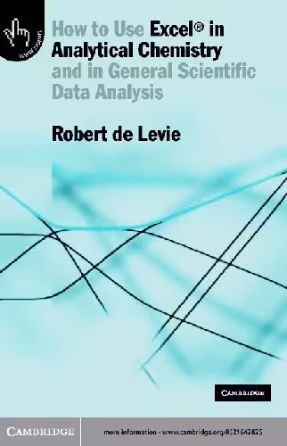󾕇 دانلود کتاب How To Use Excel In Analytical Chemistry And In General Scientific Data Analysis, 2001 - دانلود کتاب های دانشگاهی