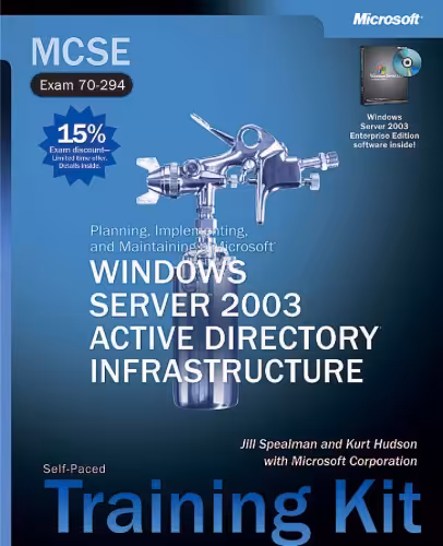 خرید و دانلود نسخه کامل کتاب Microsoft Windows.NET Active Directory services (exam 70-277)