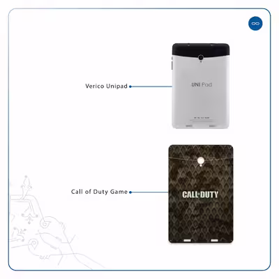 برچسب پوششی ماهوت مدل Call-of-Duty-Game مناسب برای تبلت وریکو Unipad