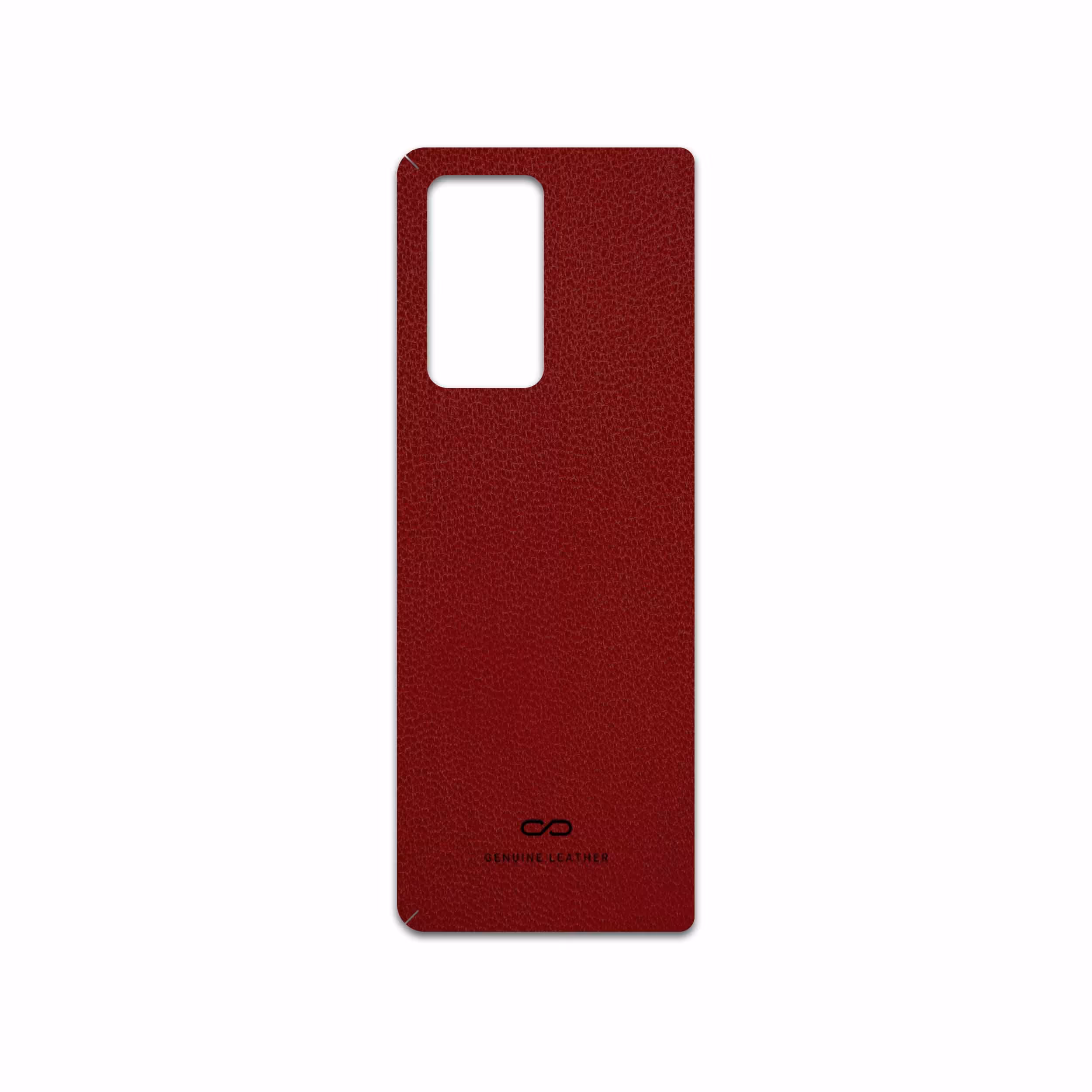 برچسب پوششی ماهوت مدل Red-Leather مناسب برای گوشی موبایل سامسونگ Galaxy Z FOLD 2