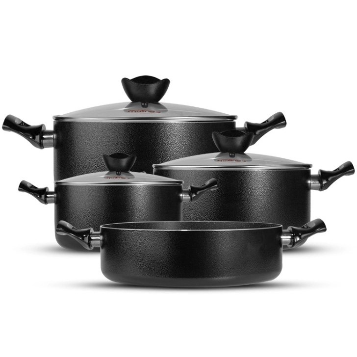 ارسال فوری   ضمانت اصالت کالا   سرويس 7 پارچه گرانيت نالینو درب شيشه مشکي Nasr