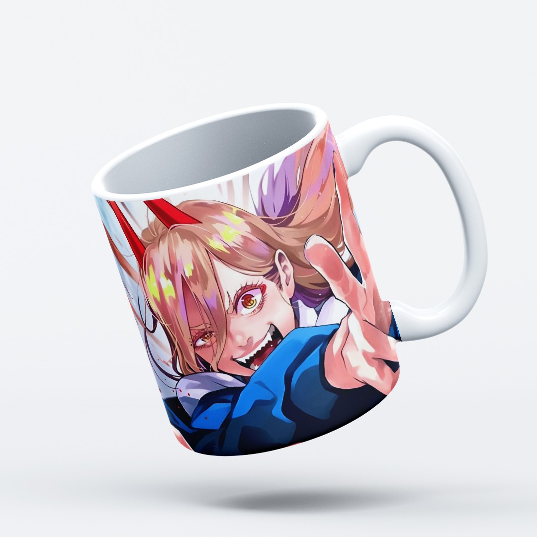 ماگ انیمه چینساومن طرح پاور (چاپ طرح دلخواه)