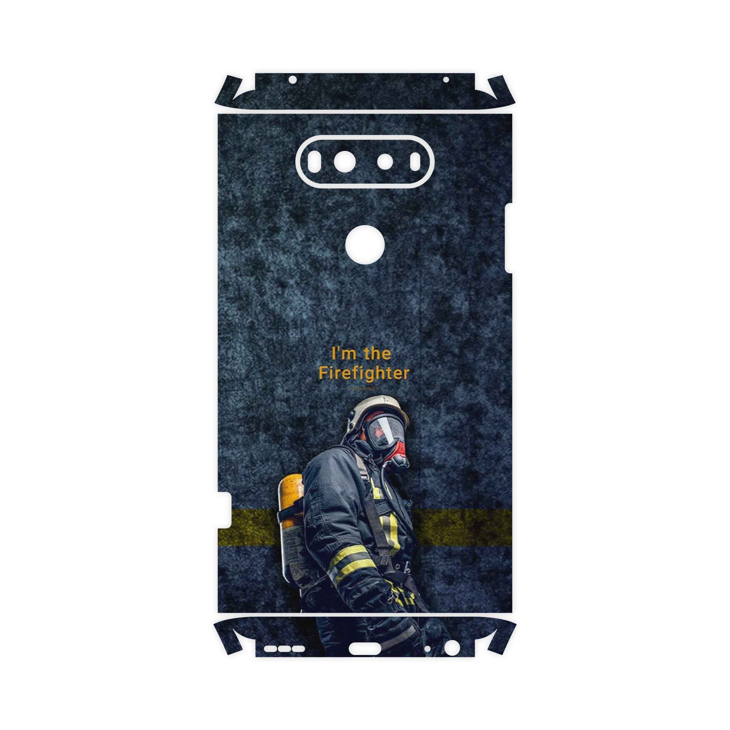 برچسب پوششی ماهوت مدل Firefighter-FullSkin مناسب برای گوشی موبایل ال جی V20