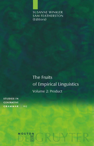 خرید و دانلود نسخه کامل کتاب The Fruits of Empirical Linguistics 2: Product