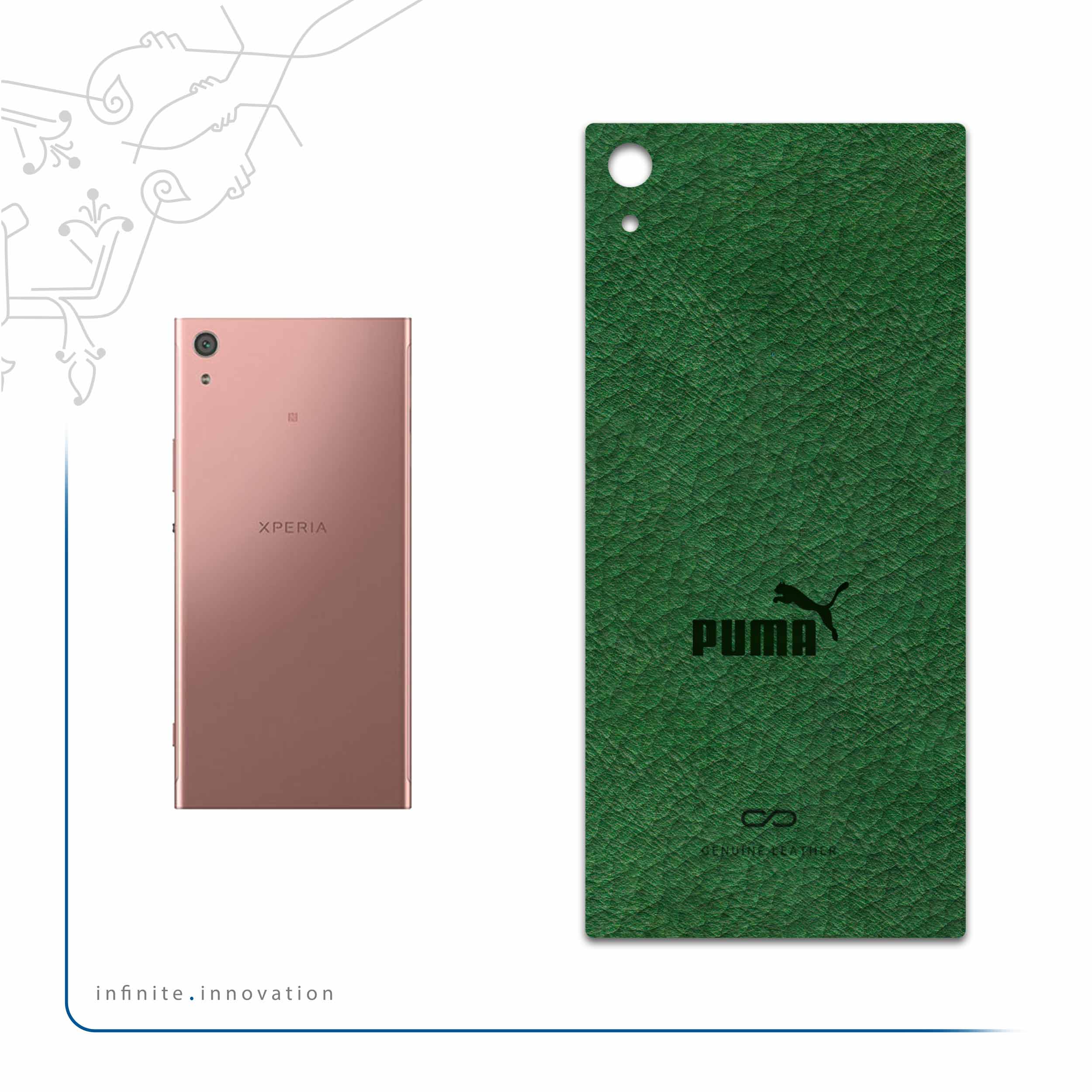 برچسب پوششی ماهوت مدل GL-PUMA مناسب برای گوشی موبایل سونی Xperia XA1 Ultra