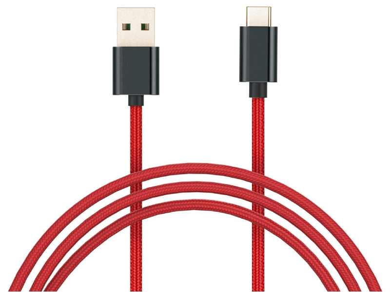 کابل شارژ و انتقال داده تایپ سی شیائومی مدل SJX10ZM Type-C Braided Cable 1m
