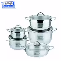 سرویس قابلمه KST استیل 10پارچه درب پیرکس مدل 5010