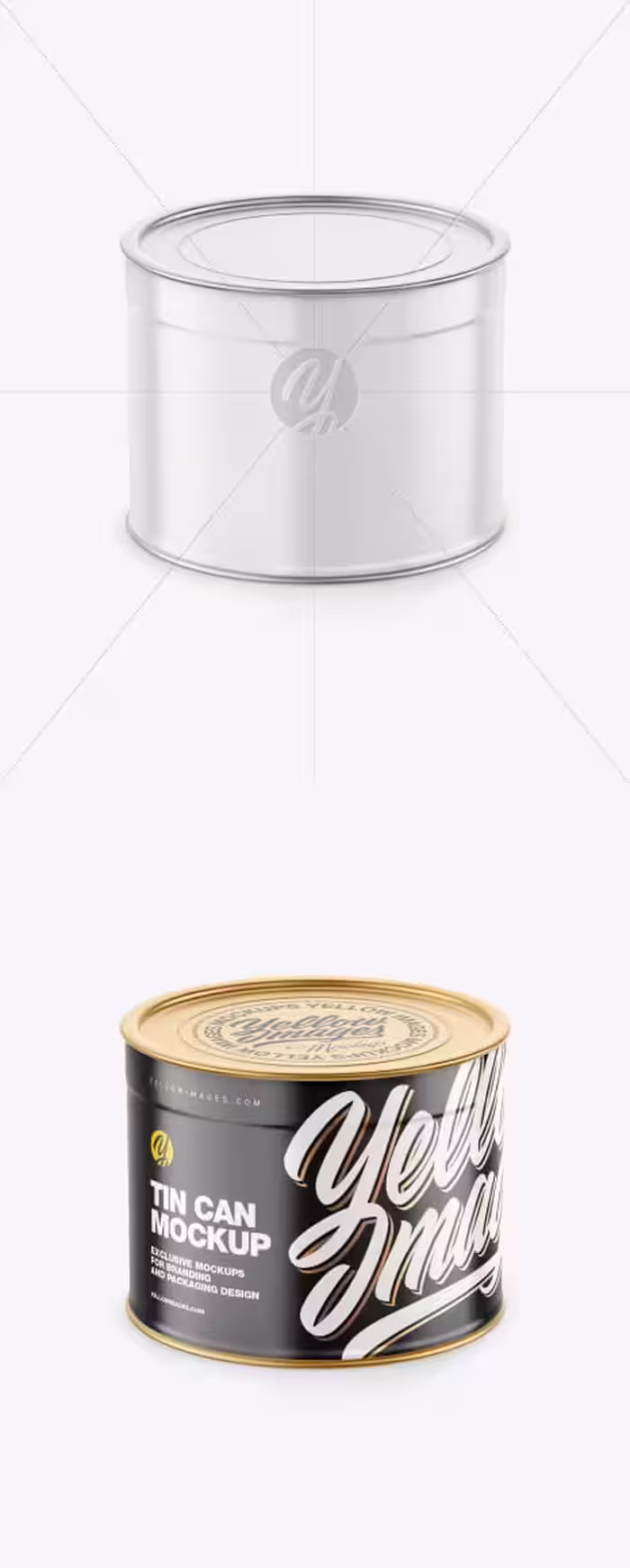 دانلود موکاپ قوطی کنسرو Glossy Tin Can