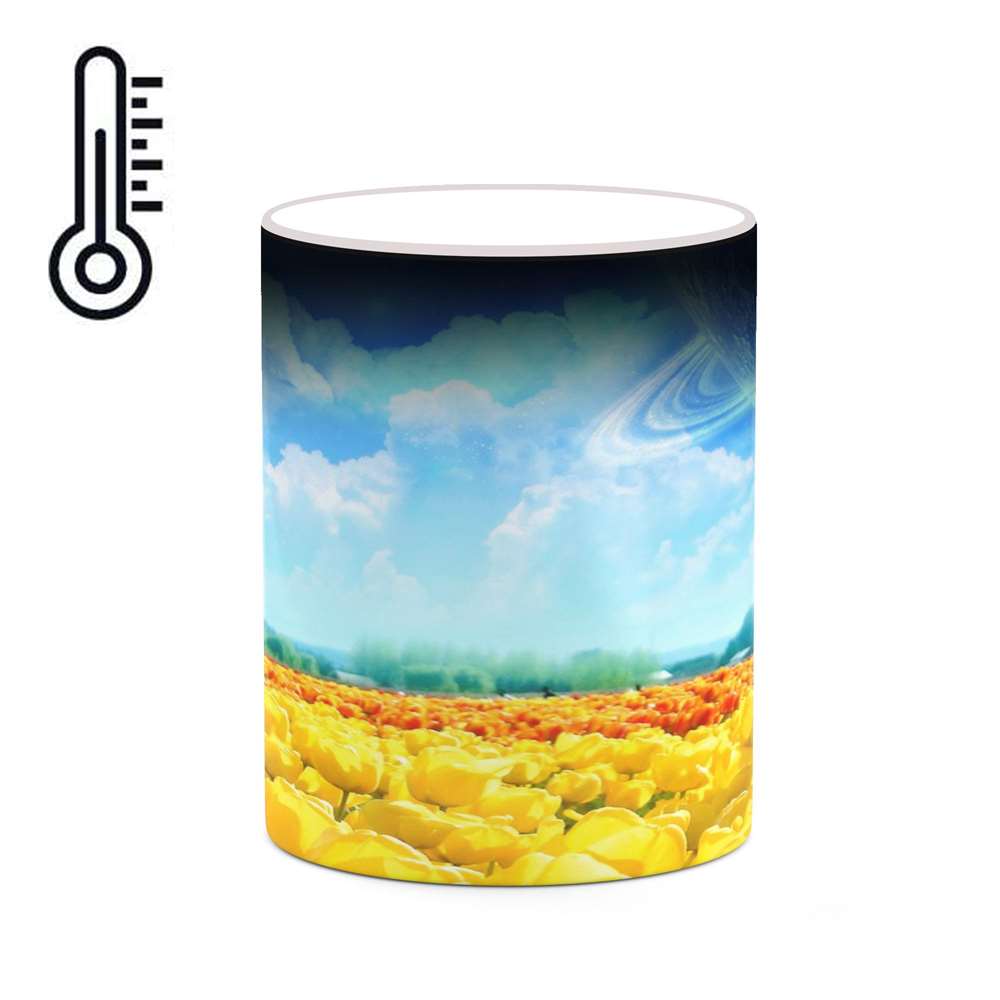 ماگ حرارتی کاکتی طرح فضا و کهکشان مدل mgh20058