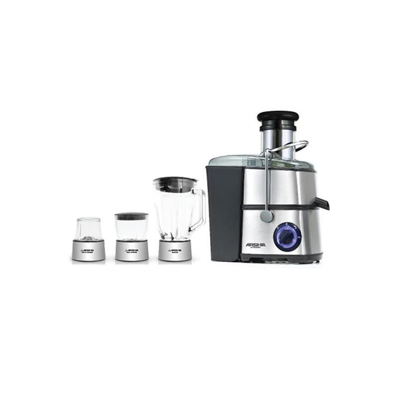 آبمیوه گیری ۴ کاره مشکی عرشیا مدل JE133-2544 خرید | ژینال