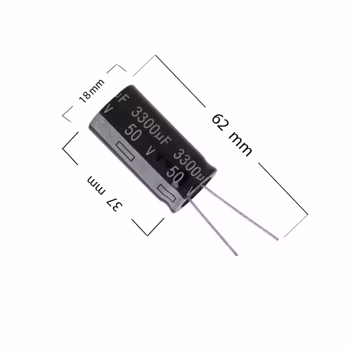 خازن الکترولیت 3300 میکرو فاراد کد 0007 بسته 2 عددی