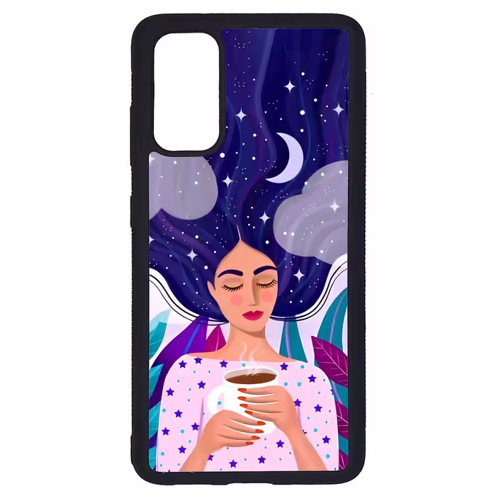 کاور طرح نقاشی دختر کد G-095 مناسب برای گوشی موبایل سامسونگ Galaxy S20 | دیجی قاب دونی